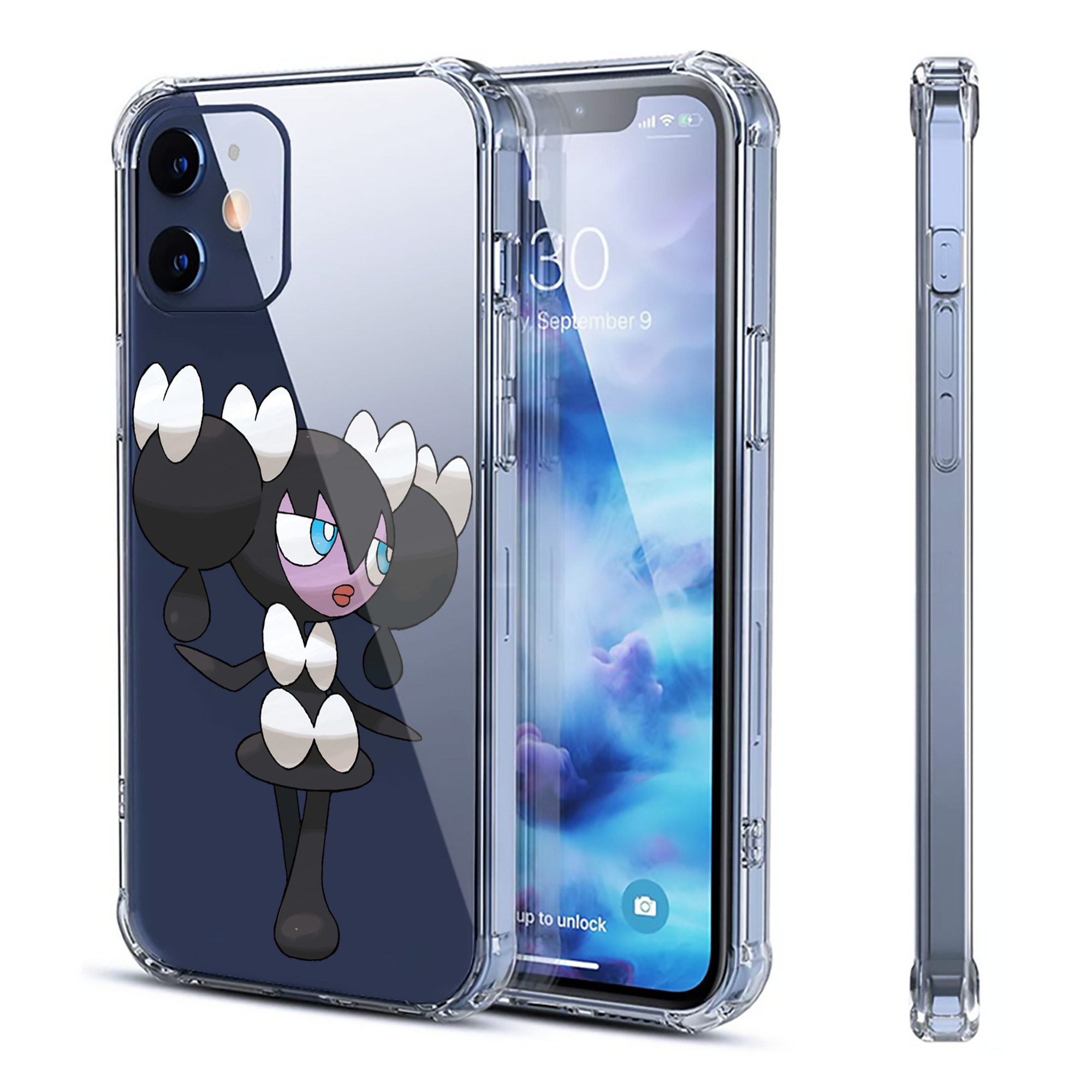 （画像用） ポケットモンスター Pokémon 【iPhone 12シリーズ対応】透明スマホケース（クリアソフトケース）